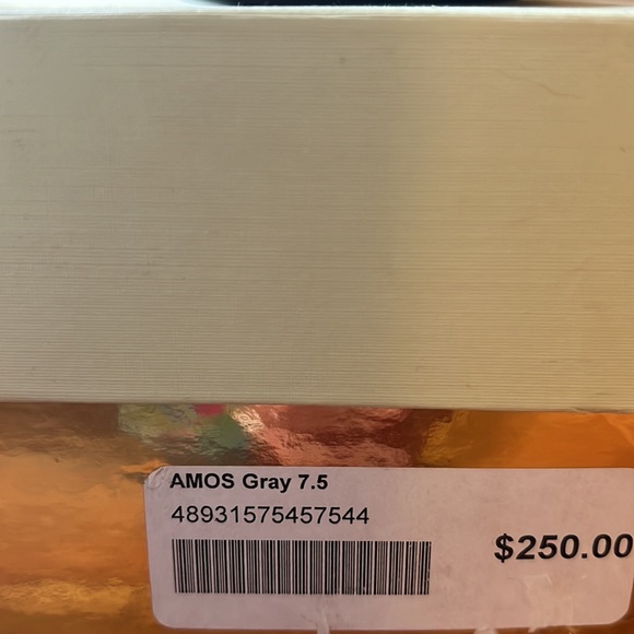 Dani black GUC gray suede and leather bootie wedges - Picture 2 of 6